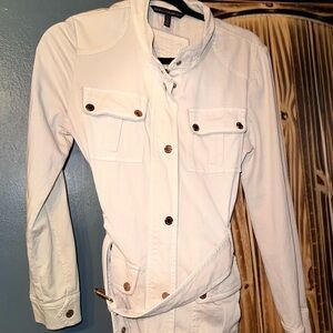 WHBM Casual Belted Cinch Waist Jacket Size 4 (Small) NWOT